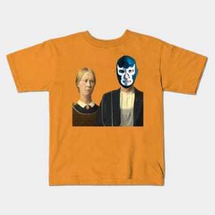 American gothic lucha libra Kids T-Shirt